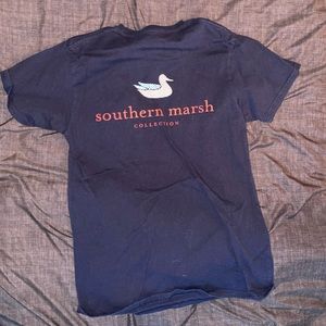 Southern March Navy Tee American Flag